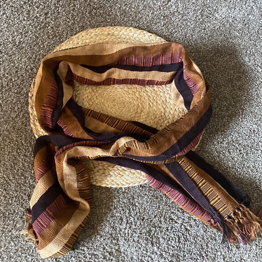 boho striped scarf